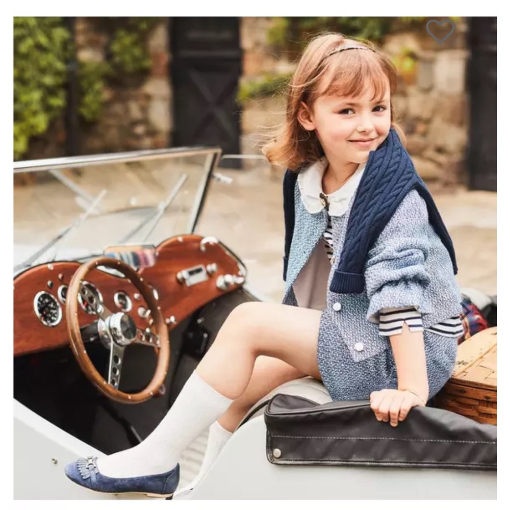 Janie and Jack Boucle Short blue Size 3 NWT